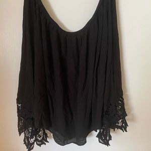 Black Off the Shoulder Top